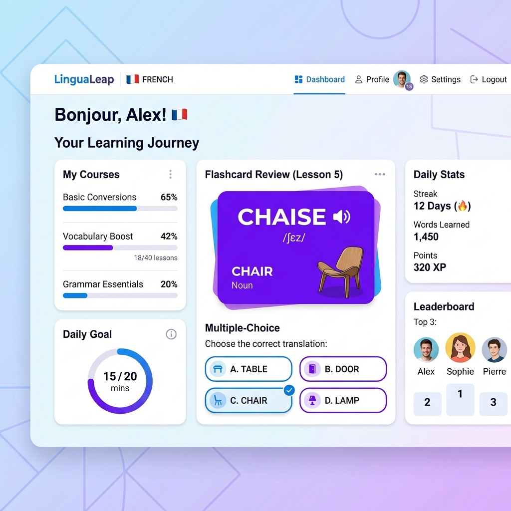 Language Learning App Screenshot